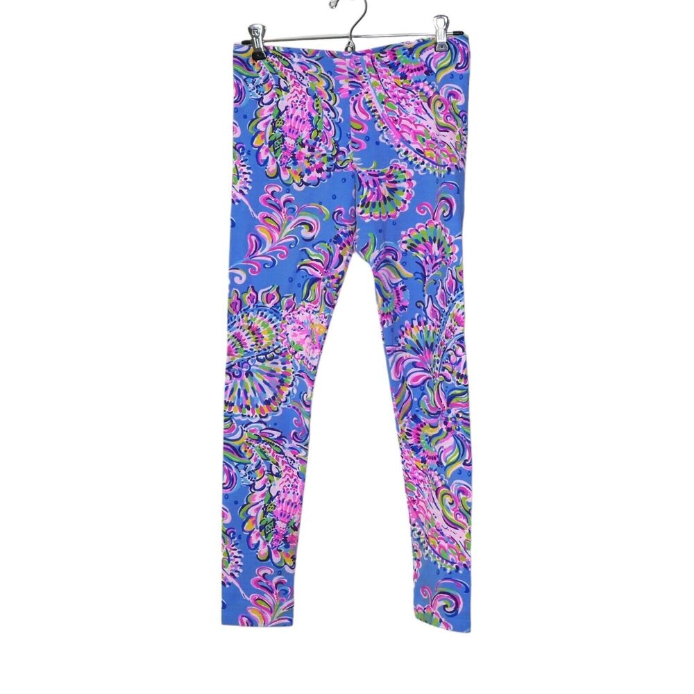 Lilly Pulitzer Girl's Size XL (12-14) Skinny Leggings Floral / 26.5" Inseam EUC